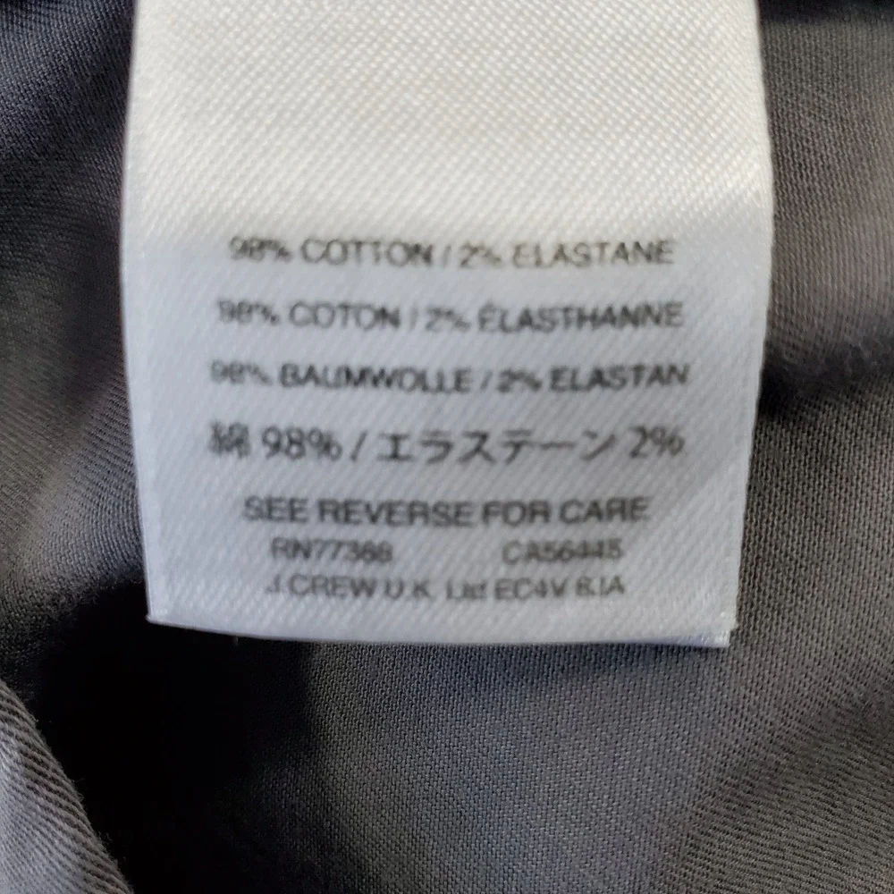 J.Crew Stretch Chino Shorts Mens 34‎ Gray 9